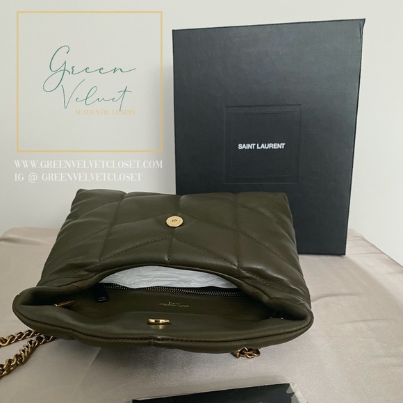 🚫SOLD 🤎Saint Laurent Puffer Toy Bag in Army Green 🤎 - Picture 6 of 7